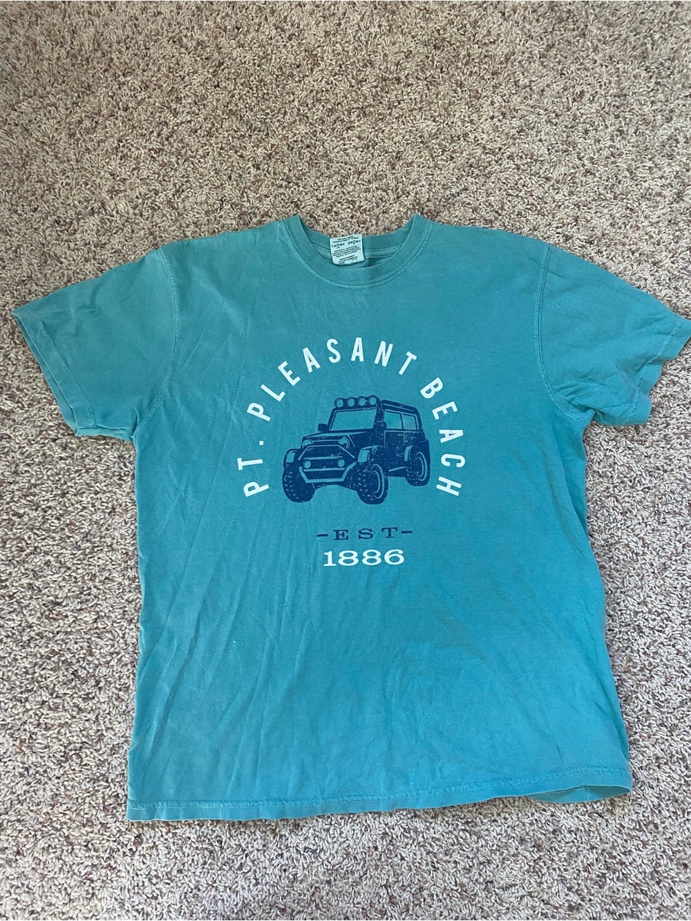 Comfort Colors Teal Pt. Pleasant Beach Graphic Tee